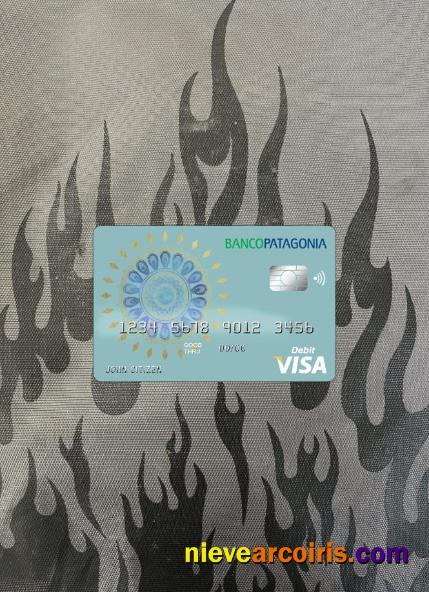 Argentina Banco Patagonia bank visa card debit card photolook
